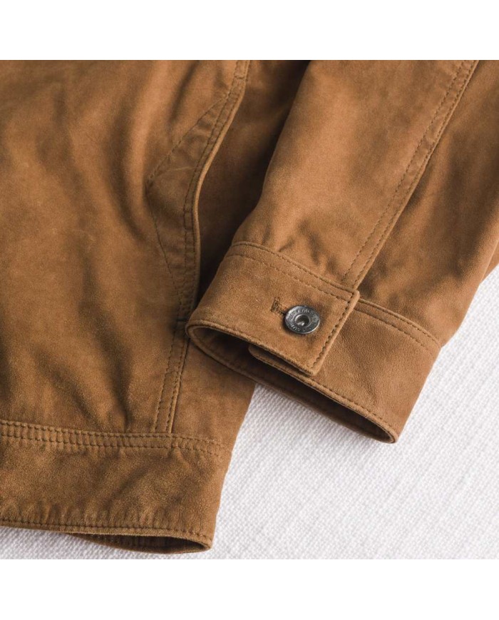 MCS GIACCA TRUCKER IN PELLE