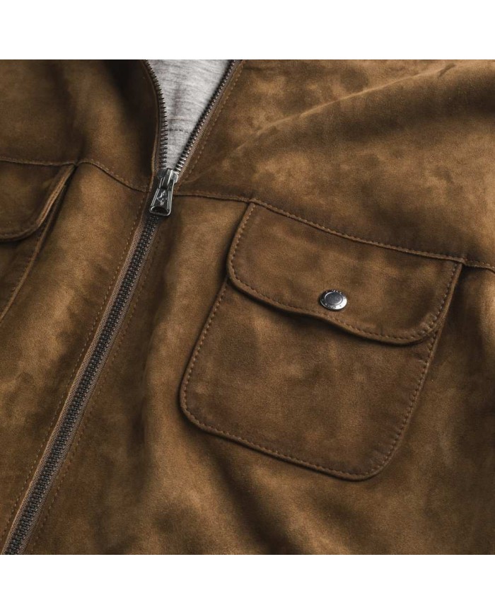 MCS GIACCA IN PELLE SCAMOSCIATA