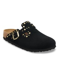 BIRKENSTOCK SANDALI DONNA BOSTON RIVETS IN PELLE SCAMOSCIATA