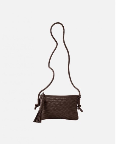 BIBA BORSA IN PELLE A CROCE PERKINS