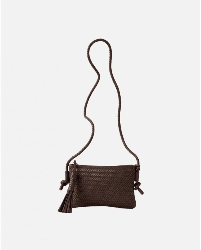 BIBA BORSA IN PELLE A CROCE PERKINS