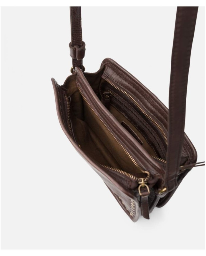 BIBA BORSA IN PELLE CON CROCE ROCKWALL