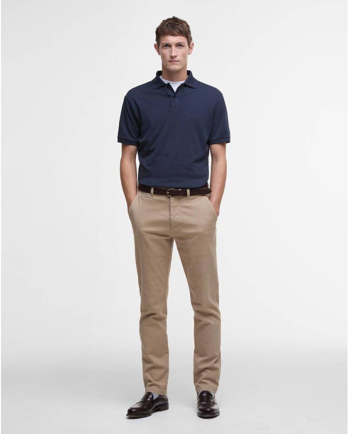 BARBOUR POLO HYLTON A MANICHE CORTE
