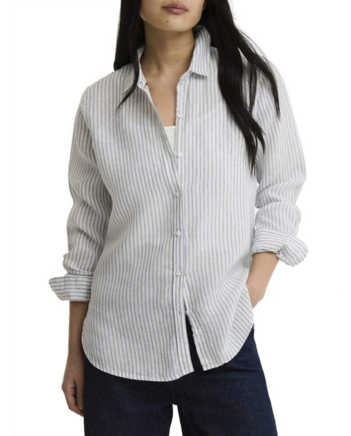 BARBOUR CAMICIA A MANICHE LUNGHE MARINE