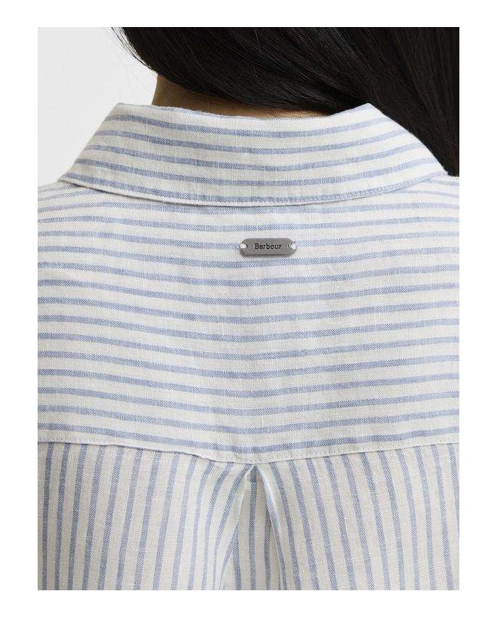 BARBOUR CAMICIA A MANICHE LUNGHE MARINE