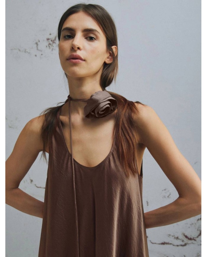 MARELLA ABITO IN TWILL CRINCKLE