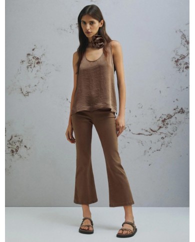 MARELLA TOP CON FIORE ABBINATO