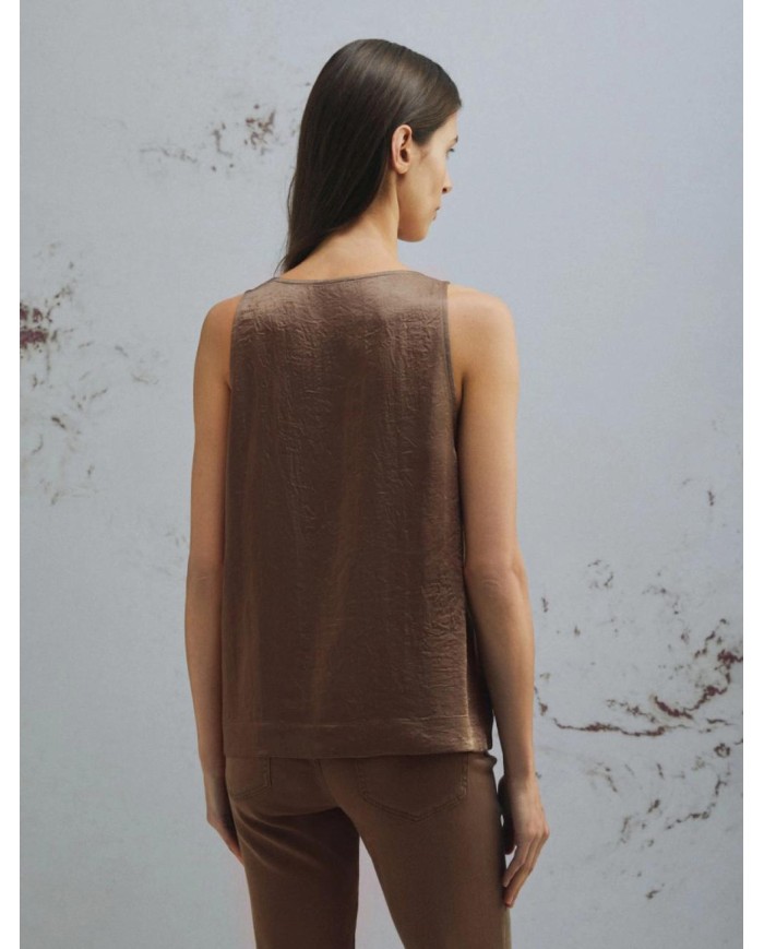 MARELLA TOP CON FIORE ABBINATO