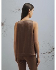 MARELLA TOP CON FIORE ABBINATO