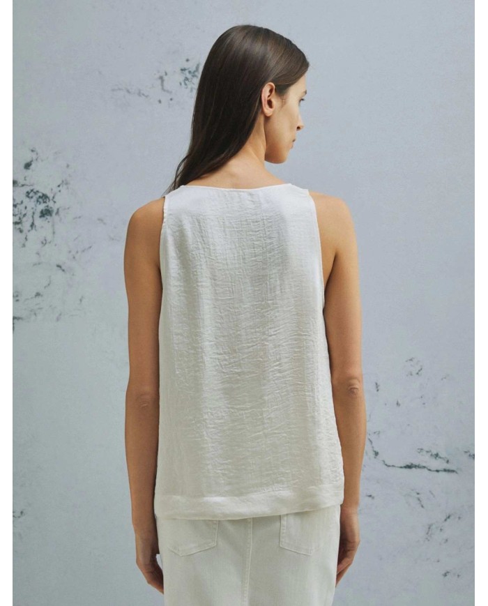 MARELLA TOP CON FIORE ABBINATO