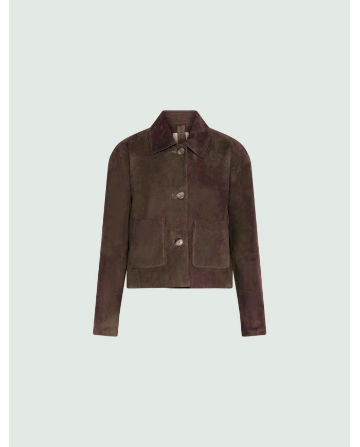 MARELLA GIACCA BOXY IN SUEDE