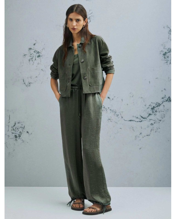 MARELLA GIACCA BOXY IN SUEDE