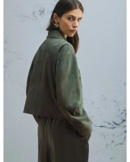 MARELLA GIACCA BOXY IN SUEDE