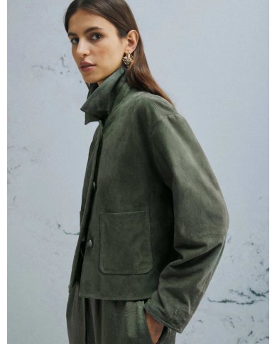 MARELLA GIACCA BOXY IN SUEDE