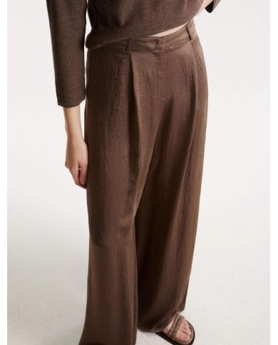 MARELLA PANTALONE AMPIO IN TWILL CRINCKLE