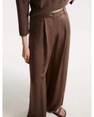 MARELLA PANTALONE AMPIO IN TWILL CRINCKLE