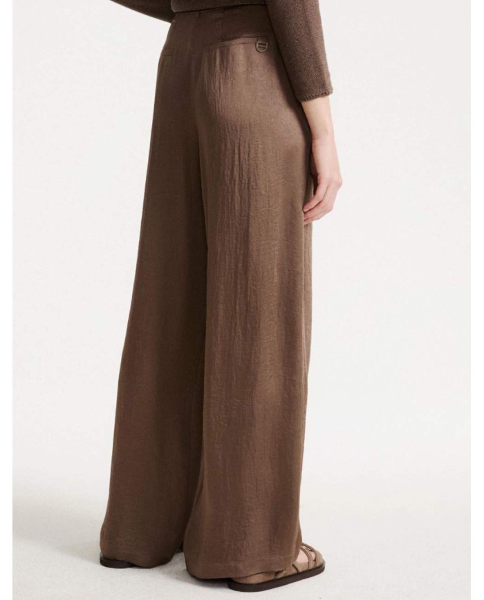 MARELLA PANTALONE AMPIO IN TWILL CRINCKLE