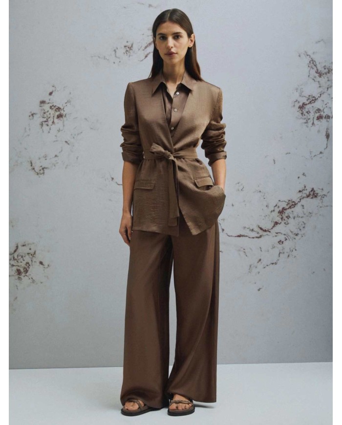 MARELLA GIACCA IN TWILL CON CINTURA