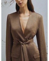 MARELLA GIACCA IN TWILL CON CINTURA