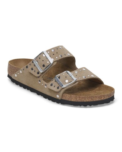 BIRKENSTOCK SANDALI DONNA ARIZONA RIVET IN PELLE SCAMOSCIATA