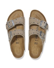 BIRKENSTOCK SANDALI DONNA ARIZONA RIVET IN PELLE SCAMOSCIATA
