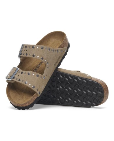 BIRKENSTOCK SANDALI DONNA ARIZONA RIVET IN PELLE SCAMOSCIATA