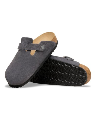 BIRKENSTOCK SANDALI UOMO BOSTON IN PELLE SCAMOSCIATA