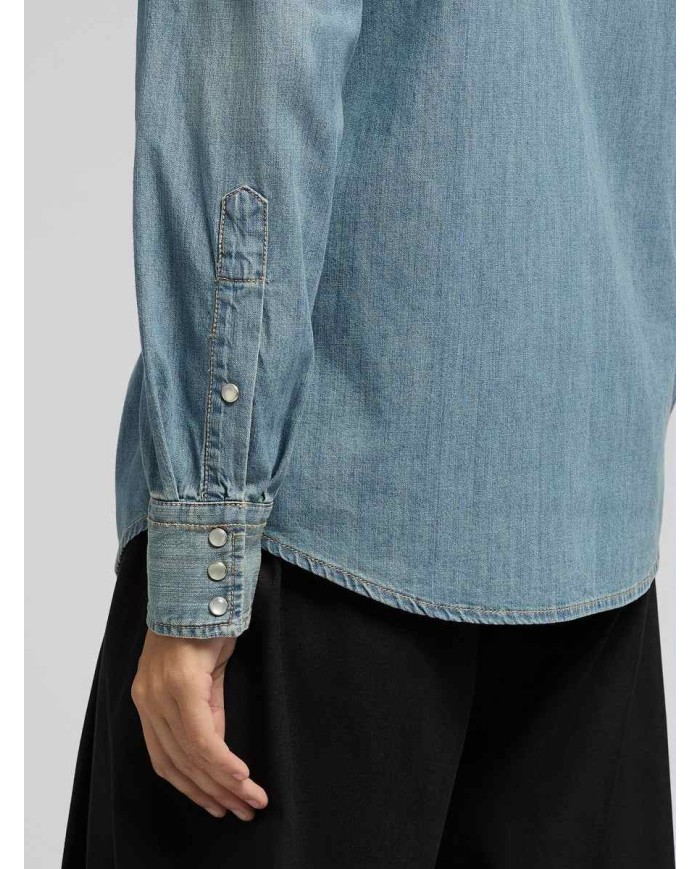 REPLAY CAMICIA WESTERN IN COTONE