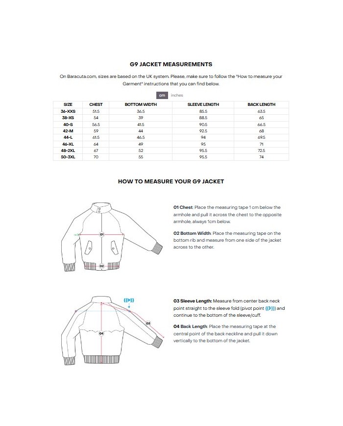 BARACUTA GIACCA G9 HARRINGTON
