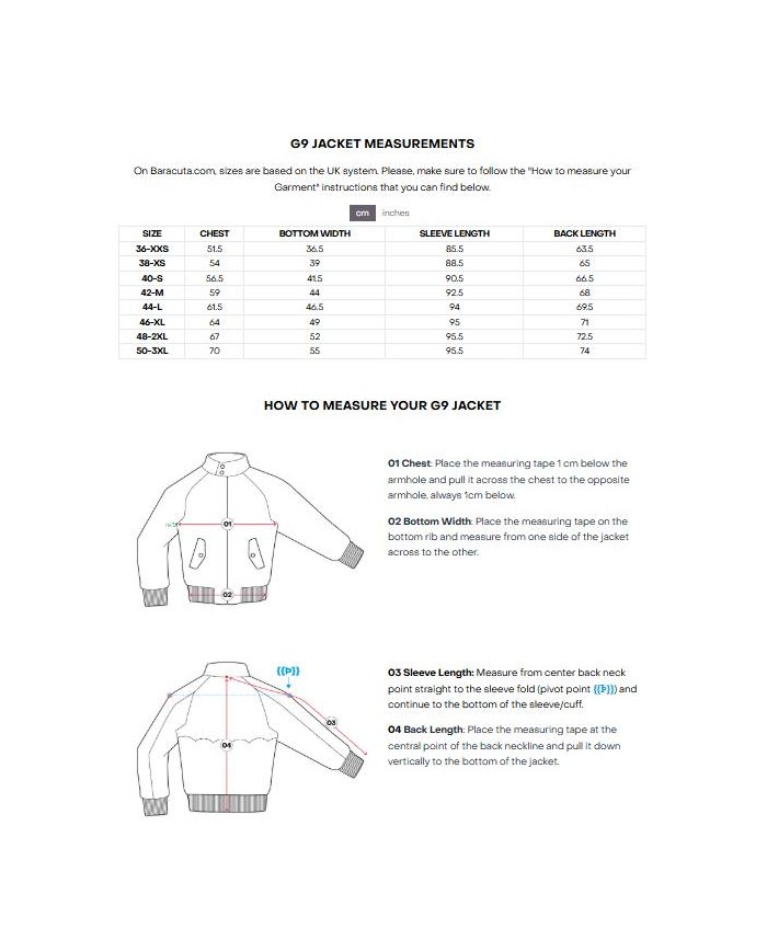 BARACUTA GIACCA G9 HARRINGTON