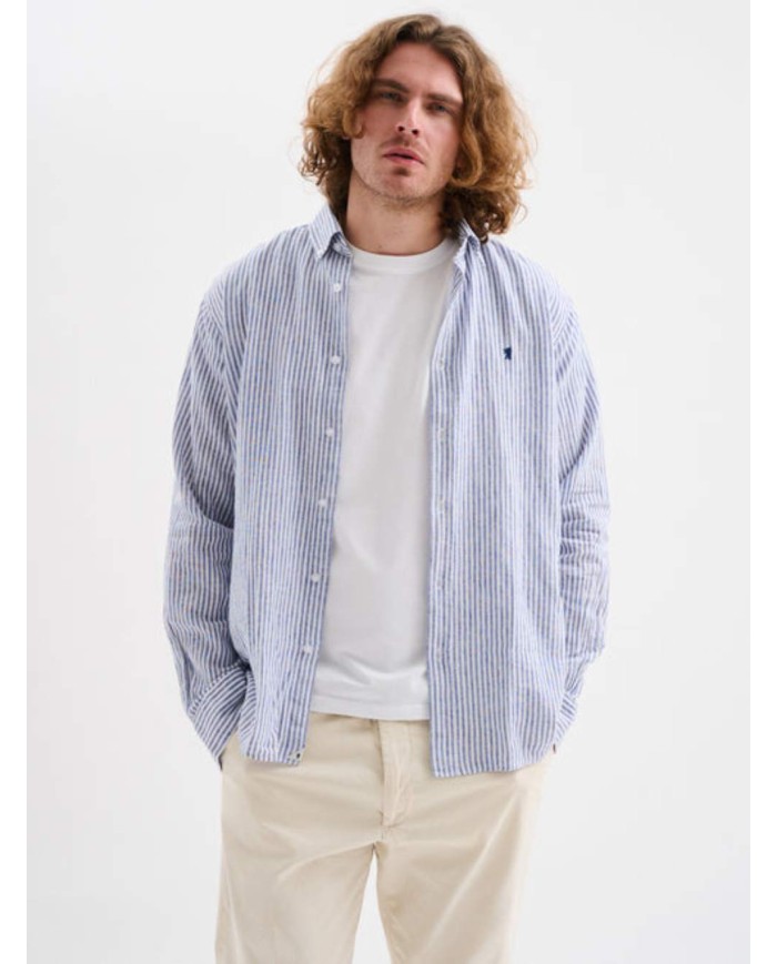 JAGGY CAMICIA IN COTONE A RIGHE