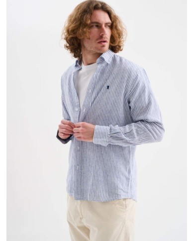 JAGGY CAMICIA IN COTONE A RIGHE