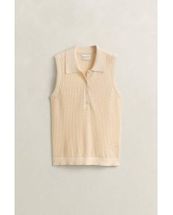 GANT POLO IN PIZZO SMANICATO