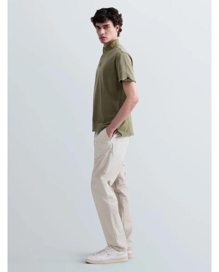 REPLAY POLO IN PIQUET DI COTONE CON RICAMO