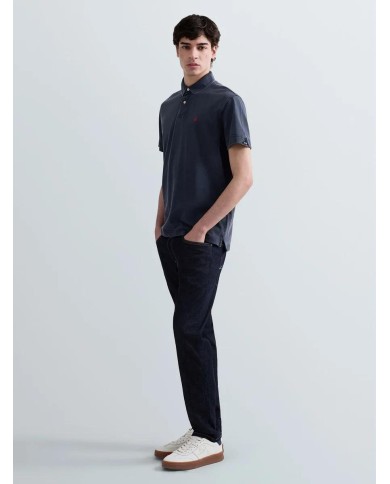 REPLAY POLO IN PIQUET DI COTONE CON RICAMO