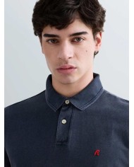 REPLAY POLO IN PIQUET DI COTONE CON RICAMO