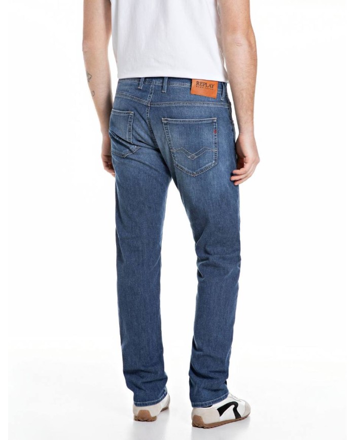 REPLAY JEANS INDIGO STRETCH DENIM