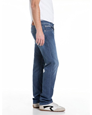 REPLAY JEANS INDIGO STRETCH DENIM