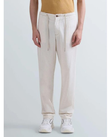 REPLAY PANTALONI TAPERED FIT IN DENIM