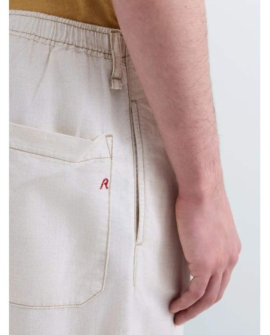 REPLAY PANTALONI TAPERED FIT IN DENIM