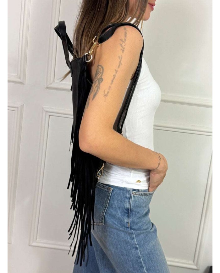 MANILA GRACE BORSA ZAINO CON FRANGE