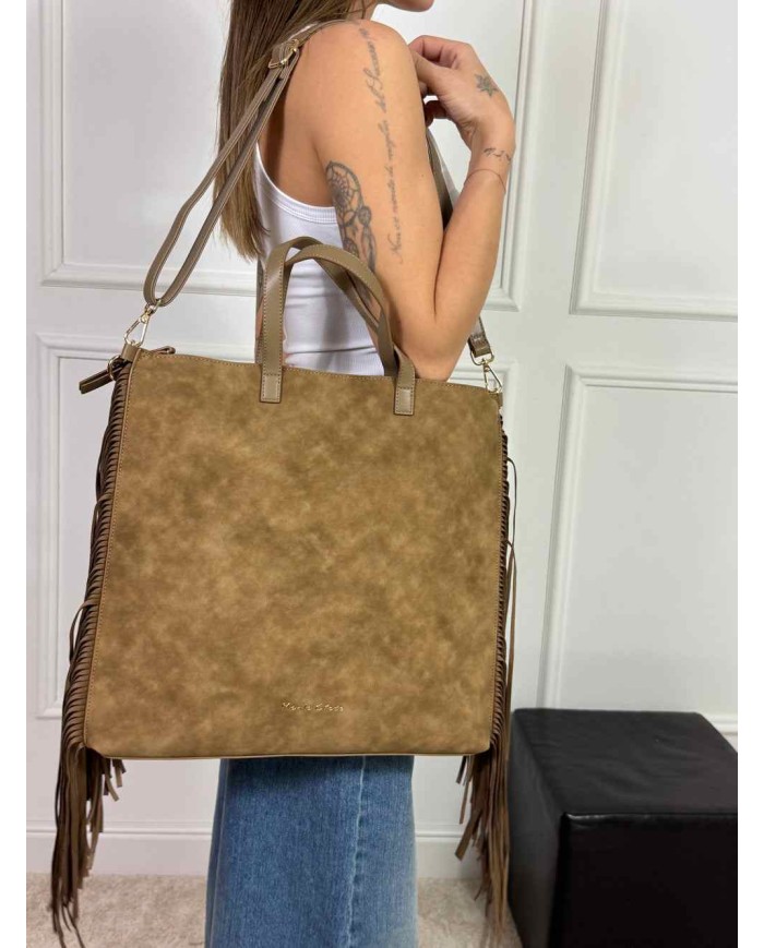 MANILA GRACE BORSA ZAINO CON FRANGE