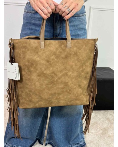 MANILA GRACE BORSA ZAINO CON FRANGE