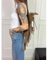 MANILA GRACE BORSA ZAINO CON FRANGE