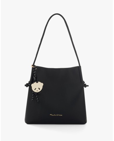 MANILA GRACE BORSA TOTE ECOPELLE LISCIA CHARM PANDA