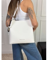 MANILA GRACE BORSA TOTE ECOPELLE LISCIA CHARM PANDA