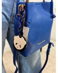 MANILA GRACE BORSA TOTE PICCOLA ECOPELLE CHARM PANDA