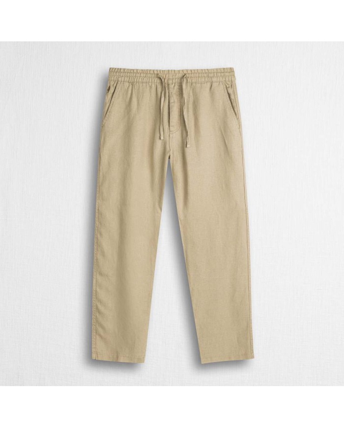 MCS PANTALONI JOGGERS ESTIVI IN LINO