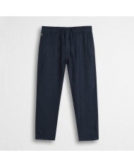 MCS PANTALONI JOGGERS ESTIVI IN LINO