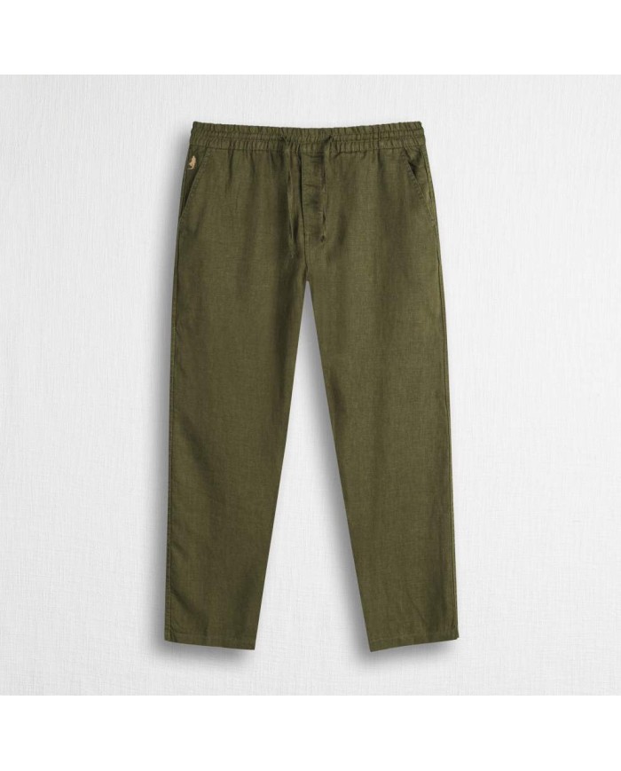 MCS PANTALONI JOGGERS ESTIVI IN LINO